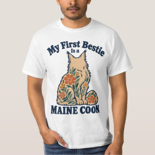 Mijn Eerste Beste Vriendin Maine Coon Crème Boho B T-shirt