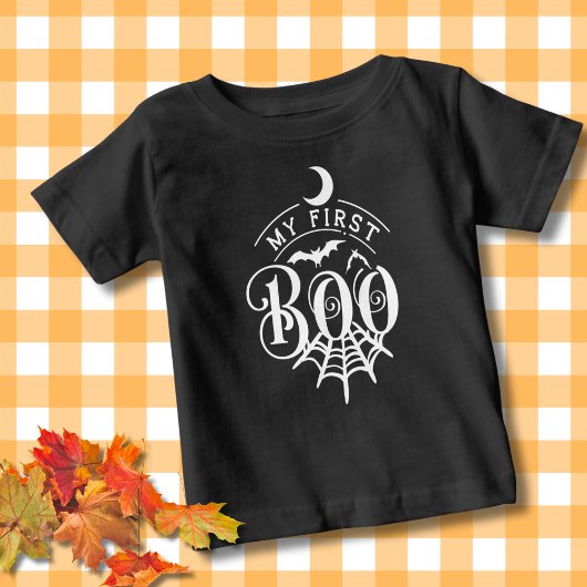 Mijn eerste Boo Black Halloween Baby T-shirt