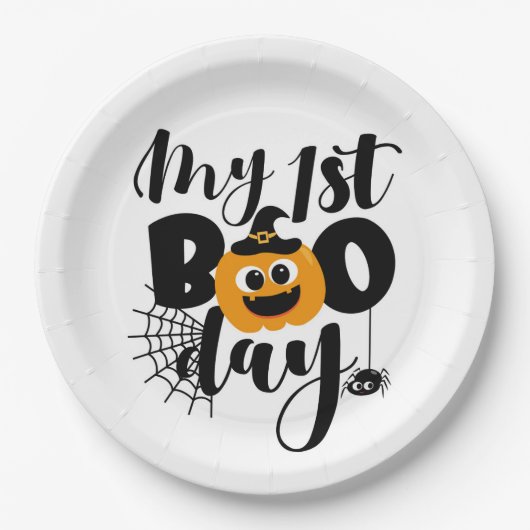Mijn eerste BOO dag Papieren Bordje (Voorkant)
