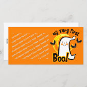 Mijn eerste Boo Feestdagenkaart (Voorkant / Achterkant)