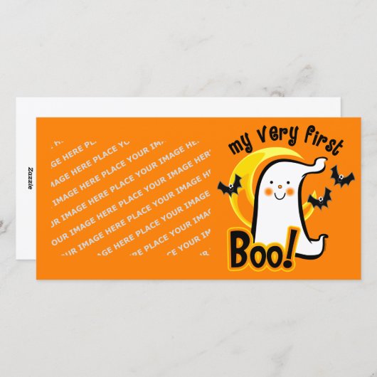 Mijn eerste Boo Feestdagenkaart (Voorkant / Achterkant)