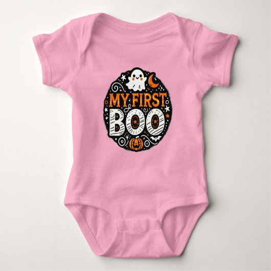 Mijn eerste Boo Halloween Romper (Voorkant)