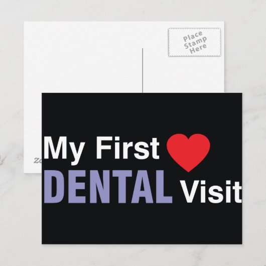 Mijn eerste Briefkaart voor gebitsbezoeken (Voorkant / Achterkant)