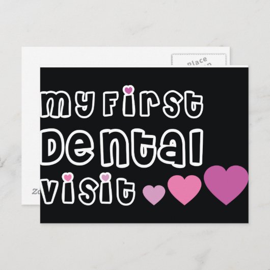 Mijn eerste Briefkaart voor gebitsbezoeken (Voorkant / Achterkant)