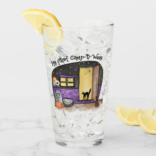 Mijn eerste Camp-O-Ween | Halloween Camping Glas (Voorkant ijs)