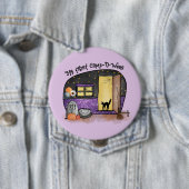 Mijn eerste Camp-O-Ween | Halloween Camping Ronde Button 4,0 Cm (In situ)