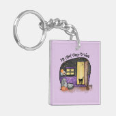 Mijn eerste Camp-O-Ween | Halloween Camping Sleutelhanger (Voorkant Links)