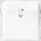 Mijn eerste cavity tooth ronde sticker (Tas)