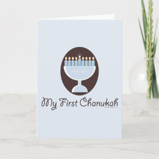Mijn eerste Chanoeka Chanoeka Wenskaart Feestdagen Kaart