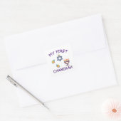 Mijn eerste Chanoeka Vierkante Sticker (Envelop)