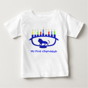 Mijn eerste Chanukkah Blue Lion Menorah