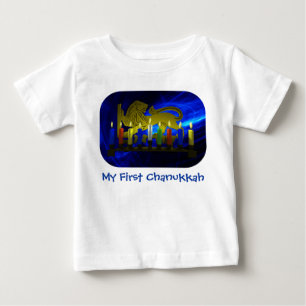 Mijn eerste Chanukkah Brass Lion Menorah