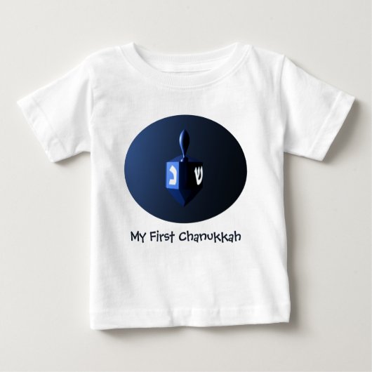Mijn eerste Chanukkah Shiny Blue Dreidel (Voorkant)