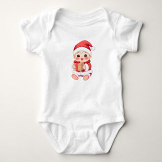 Mijn eerste Christmas Baby Bodysuit-Santa Gift Des Romper
