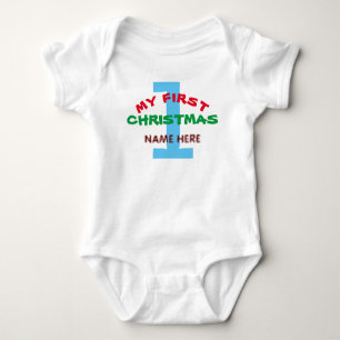 MIJN EERSTE CHRISTMAS BABY PERSONALIZED GIFT ROMPER