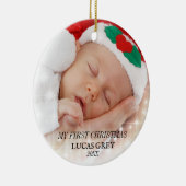 MIJN EERSTE CHRISTMAS CUTE KERAMISCH ORNAMENT (Rechts)