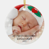 MIJN EERSTE CHRISTMAS CUTE KERAMISCH ORNAMENT (Voorkant)