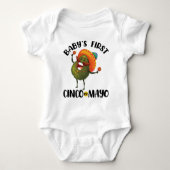 Mijn eerste Cinco de Mayo Baby's eerste Cinco de M Romper (Voorkant)