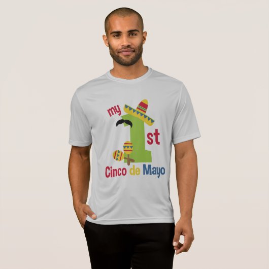Mijn eerste cinco de mayo Mannen T-shirt (Voorkant volledig)