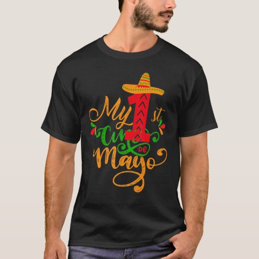 Mijn eerste Cinco de Mayo Mexico 5 De Mayo T-shirt (Voorkant)