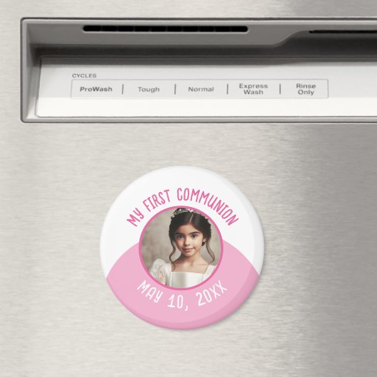 Mijn eerste Communie Custom Foto en Datum Magneet (Insitu (Vaatwasser))