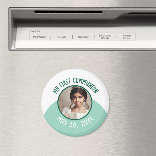 Mijn eerste Communie Custom Foto en Datum Magneet (Insitu (Vaatwasser))