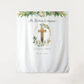 Mijn Eerste Communie, Groene Fotocabine Achtergron Wandkleed (Voorkant)