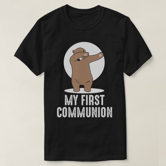 Mijn eerste communiqué, beer 1 t-shirt (Design voorkant)