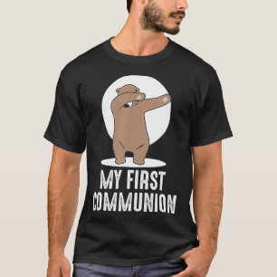 Mijn eerste communiqué, beer 1  t-shirt