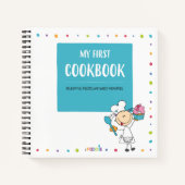 "MIJN EERSTE COOKBOEK" Kinder Spiraal Notitieboek  (Voorkant)