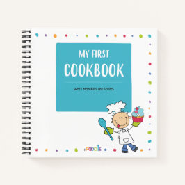 "MIJN EERSTE COOKBOEK" Kinder Spiraal Notitieboek
