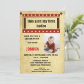 Mijn Eerste Cowboy Foto van de Rodeo Kaart (Staand voorkant)