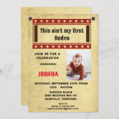 Mijn Eerste Cowboy Foto van de Rodeo Kaart (Voorkant / Achterkant)
