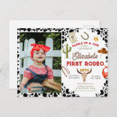 Mijn Eerste Cowboy Rodeo verjaardag foto Briefkaart (Voorkant / Achterkant)