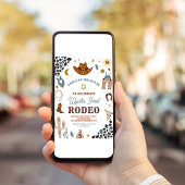 Mijn Eerste Cowboy Verjaardags Ranch Uitnodiging