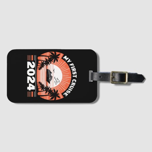 Mijn eerste cruise 2024 bagagelabel (Voorkant (horizontaal))