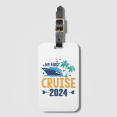 Mijn eerste cruise 2024 bagagelabel (Voorkant (verticaal))