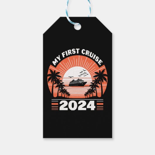 Mijn eerste cruise 2024 cadeaulabel (Voorkant)