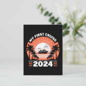 Mijn eerste cruise 2024 feestdagenkaart (Staand voorkant)