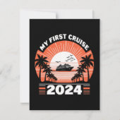 Mijn eerste cruise 2024 feestdagenkaart (Voorkant)