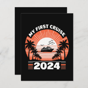 Mijn eerste cruise 2024 feestdagenkaart