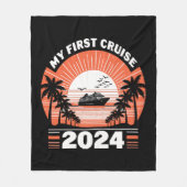 Mijn eerste cruise 2024 fleece deken (Voorkant)
