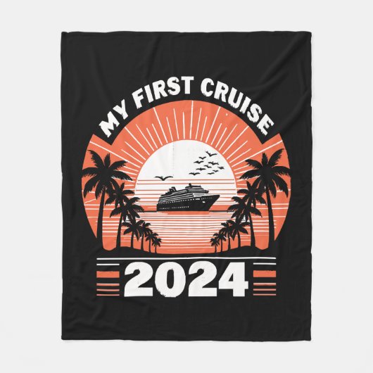 Mijn eerste cruise 2024 fleece deken (Voorkant)