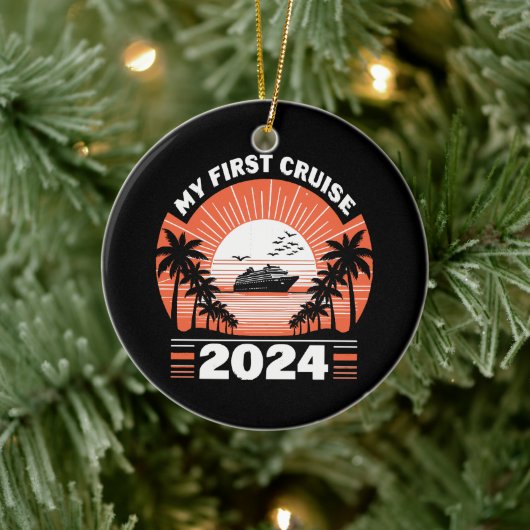 Mijn eerste cruise 2024 keramisch ornament (Boom)