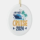Mijn eerste cruise 2024 keramisch ornament (Rechts)