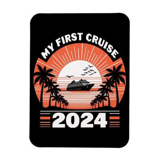 Mijn eerste cruise 2024 magneet (Verticaal)