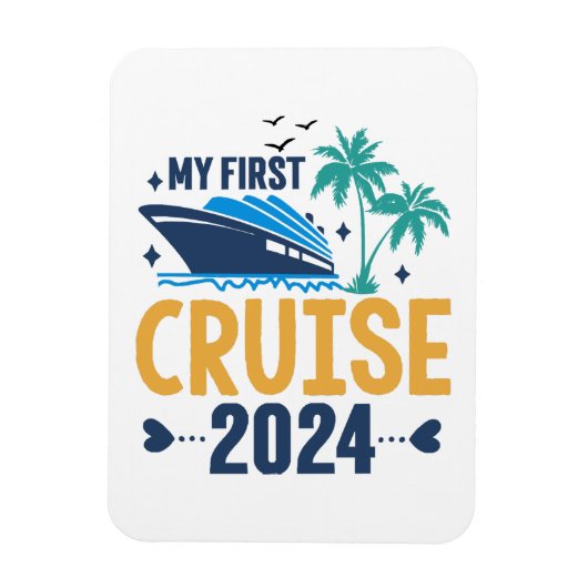 Mijn eerste cruise 2024 magneet (Verticaal)