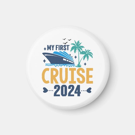 Mijn eerste cruise 2024 magneet (Voorkant)