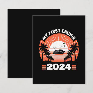 Mijn Eerste Cruise 2024 Notitiekaartje