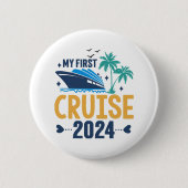 Mijn eerste cruise 2024 ronde button 5,7 cm (Voorkant)